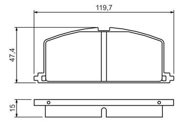 Фото автозапчасти тормозные колодки TOYOTA CAMRY Liftbac 0446520080, 0449112282, 0449112292, 0449112322, 0449112331, 0449112422, 0449116031, 0449116201,4 0449120820, 0449132080, 04491 3) Polcar BS0986468701 (фото 1)