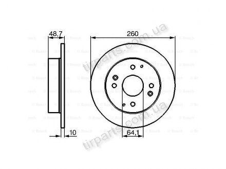 Тормозные диски HONDA ACCORD IV (CB3 (42510SN7000, 1.1926.5.4, GBD 90835, GBD90835, BD141, 42510SV1A00, 42510SM4950, 42510-5-4 1-A00) Polcar BS0986478172