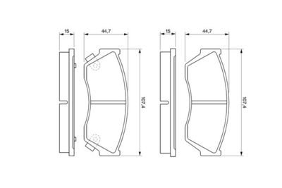 Фото автозапчастини гальмівні колодки SUZUKI ALTO III (EF) (55250 60B80 000, 55200628400, 270242100185, 5520086810, 5520061880, 5520062840, 5525060B80000, 5520060B10, 5530086820, 5525164B10, 5525164B10, 5530086810, 55300868100, 55200 61880, 55200-61880, 55250-64B10, 552 Polcar BS0986493340 (фото 1)