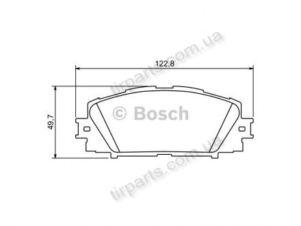 Фото автозапчасти тормозные колодки TOYOTA YARIS, 11.05- (04465 52260, 04465 52270, 04465 52200, 04465 0W141, 863 09) Polcar BS0986494198