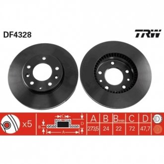 Гальмівні диски Polcar DF4328