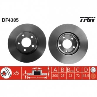 Гальмівні диски Polcar DF4385