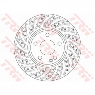 Тормозные диски (2464212512, A2464212512) Polcar DF6262S (фото 1)