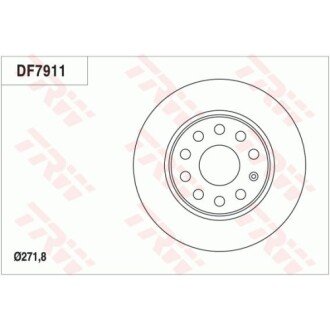 Фото автозапчасти гальмівні диски Polcar DF7911