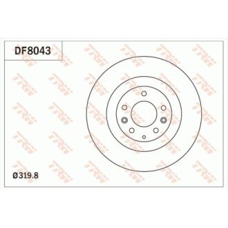 Фото автозапчасти гальмівні диски Polcar DF8043