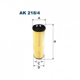 Фото автозапчасти повітряний фільтр Polcar FLAK218/4