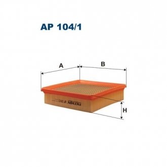 Фото автозапчасти повітряний фільтр Polcar FLAP104/1