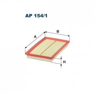 Фото автозапчасти повітряний фільтр Polcar FLAP154/1 (фото 1)