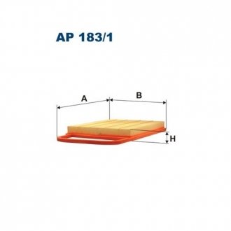 Фото автозапчастини повітряний фільтр Polcar FLAP183/1