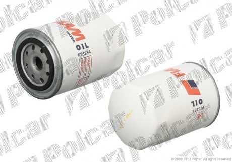 Масляний фільтр V40 kombi (VW), 07.9 (GFE402, VFL399, 34736454, 8473645, VFL487, 3473645) Polcar FT5284