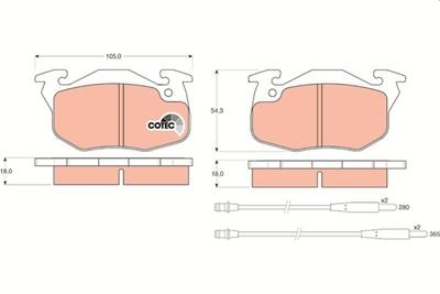 Фото автозапчасти гальмівні колодки Polcar GDB1033