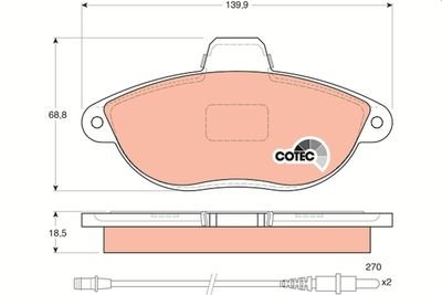 Фото автозапчасти гальмівні колодки Polcar GDB1216