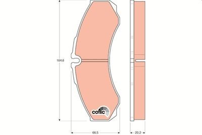 Фото автозапчастини гальмівні колодки Polcar GDB1345