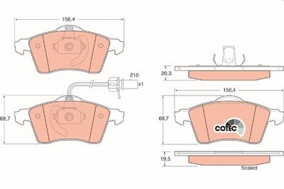 Фото автозапчасти гальмівні колодки Polcar GDB1391