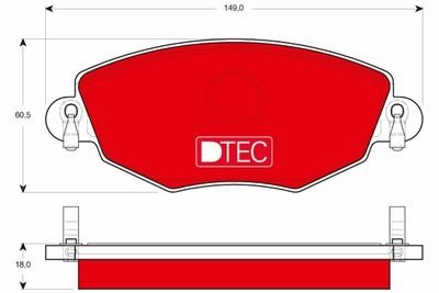 Фото автозапчастини гальмівні колодки Polcar GDB1434DTE