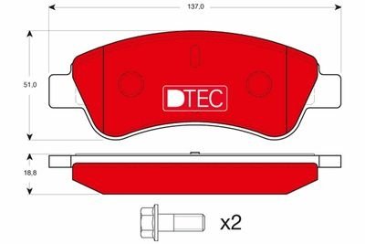 Фото автозапчасти гальмівні колодки Polcar GDB1463DTE