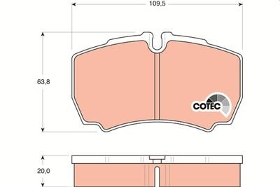 Фото автозапчасти гальмівні колодки Polcar GDB1535