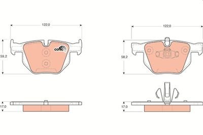 Фото автозапчастини гальмівні колодки Polcar GDB1560