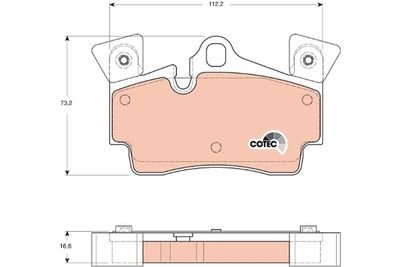 Фото автозапчасти гальмівні колодки Polcar GDB1652