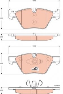 Фото автозапчастини гальмівні колодки Polcar GDB1662