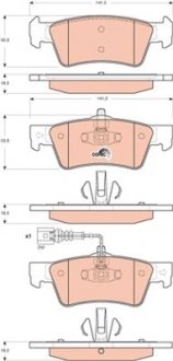 Фото автозапчасти гальмівні колодки Polcar GDB1671