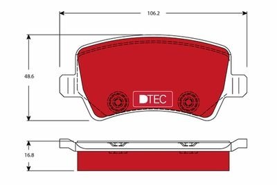 Фото автозапчасти гальмівні колодки Polcar GDB1685DTE