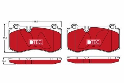 Фото автозапчастини гальмівні колодки Polcar GDB1733DTE