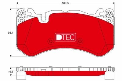 Фото автозапчасти гальмівні колодки Polcar GDB1734DTE