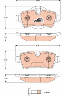 Фото автозапчасти гальмівні колодки Polcar GDB1766