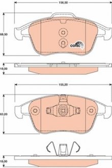 Фото автозапчасти гальмівні колодки Polcar GDB1808