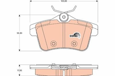 Фото автозапчастини гальмівні колодки Polcar GDB1828