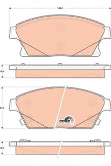 Фото автозапчасти гальмівні колодки Polcar GDB1847