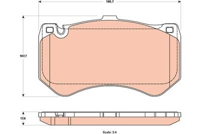 Фото автозапчастини гальмівні колодки Polcar GDB1907