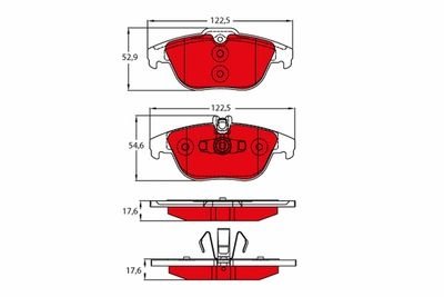 Фото автозапчастини гальмівні колодки Polcar GDB2051DTE