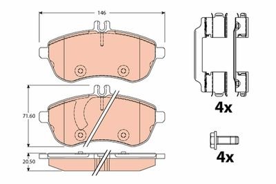 Фото автозапчасти гальмівні колодки Polcar GDB2056