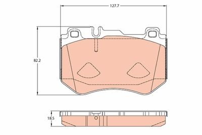 Фото автозапчастини гальмівні колодки Polcar GDB2078