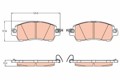 Фото автозапчасти гальмівні колодки Polcar GDB2122