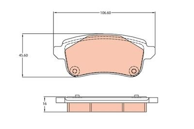 Фото автозапчасти гальмівні колодки Polcar GDB2136