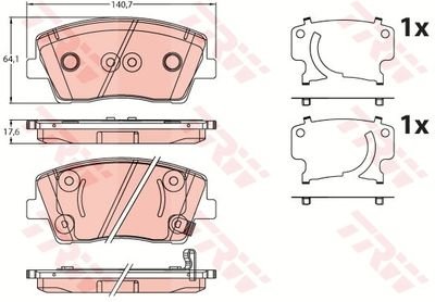 Фото автозапчасти гальмівні колодки Polcar GDB2253