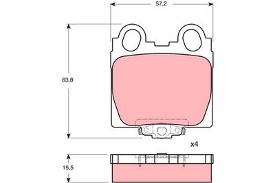 Фото автозапчасти гальмівні колодки Polcar GDB3233