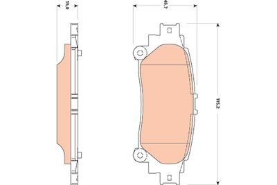 Фото автозапчасти гальмівні колодки Polcar GDB3497