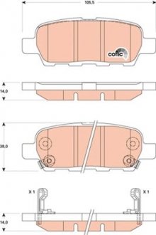 Фото автозапчасти гальмівні колодки Polcar GDB3507 (фото 1)