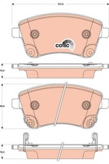 Фото автозапчастини гальмівні колодки Polcar GDB3509