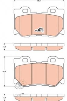 Фото автозапчасти тормозные колодки (D4060JL00E, D4060JL00A, D4060JL00K, D4060JL00J) Polcar GDB3515