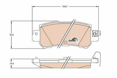 Фото автозапчасти гальмівні колодки Polcar GDB3539