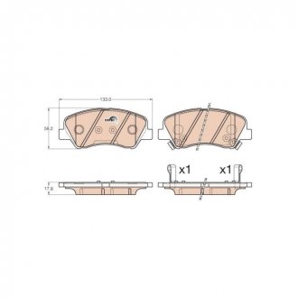 Тормозные колодки Polcar GDB3548