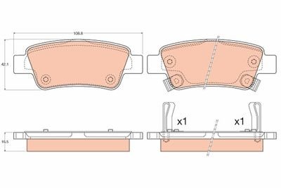 Фото автозапчасти гальмівні колодки Polcar GDB3576