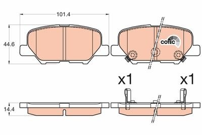 Фото автозапчасти гальмівні колодки Polcar GDB3583