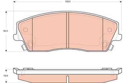 Фото автозапчасти гальмівні колодки Polcar GDB4140