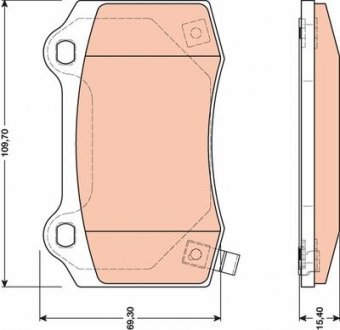 Фото автозапчасти гальмівні колодки Polcar GDB4171